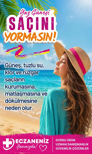 Yaz güneşinde saç bakımı